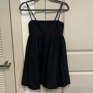 Aritzia Sunday Best ELIO POPLIN DRESS in Black Size S